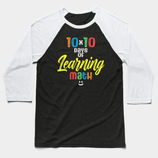 100 Days of Learning Math Baseball T-Shirt